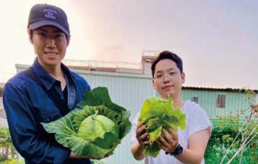 關口真輝參與家庭菜園採收體驗