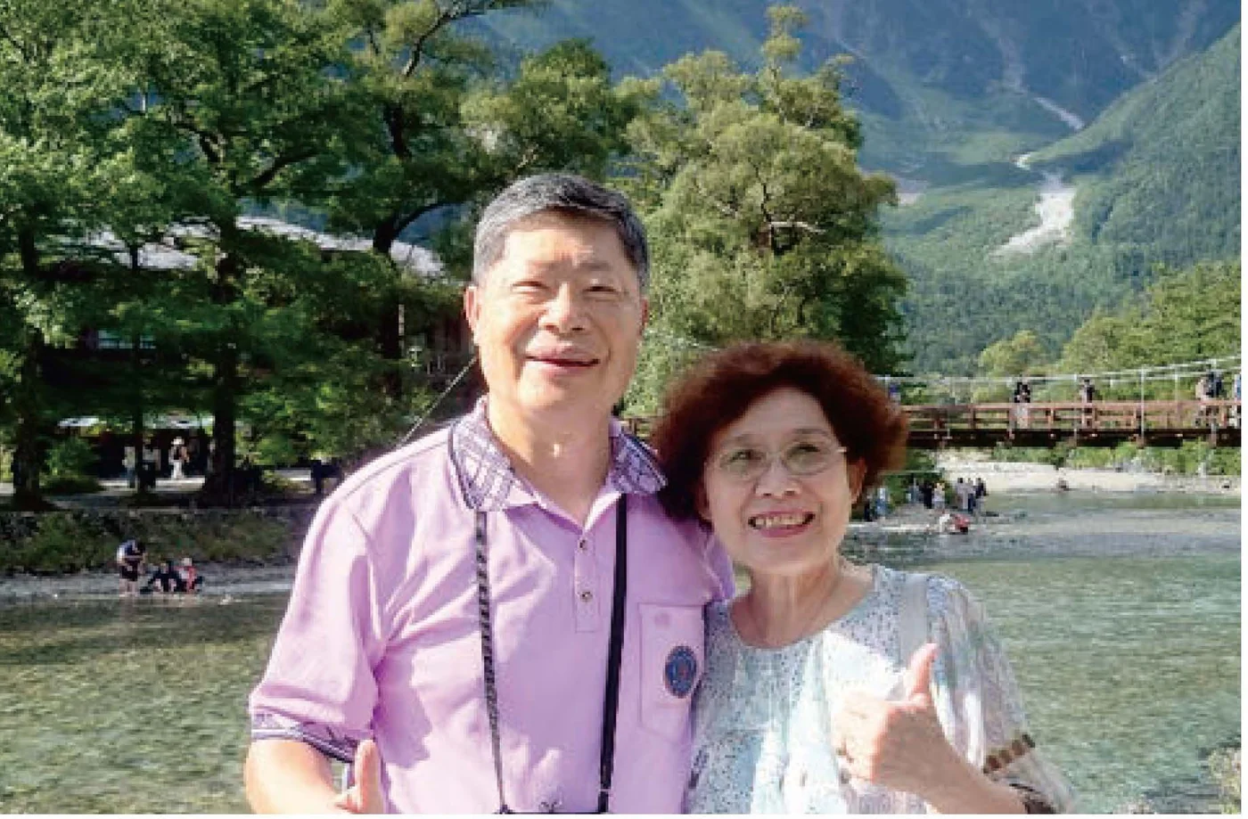 吳憲璋先生於上高地留影